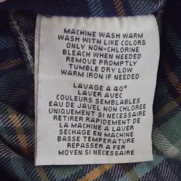 DENIM & SUPPLY Ralph Lauren Plaid Shirt, XL, Brushed Cotton Flannel, Tab sleeves - Picture 11 of 11